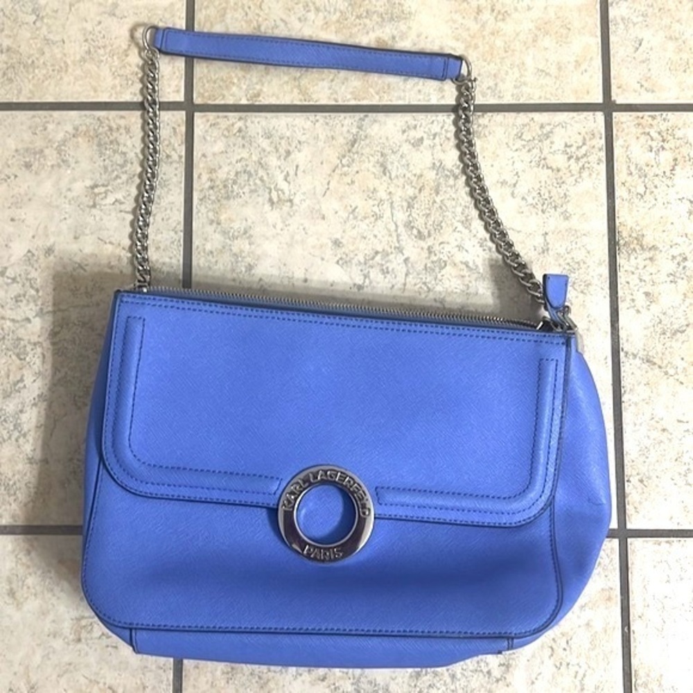 KARL LAGERFELD CLARISE SAFFIANO PURSE, Excellent condition